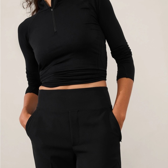 NWOT Athleta Endless High Rise Black Pant Size 4 Petite - Picture 13 of 13